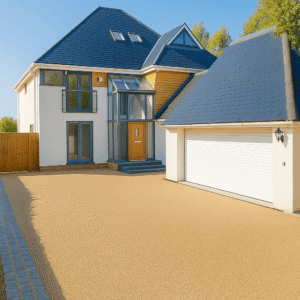 Transformation of a driveway in Hythe Resin Bound Driveway