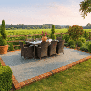 Resin Patio Transformation in Kent by Varney Surfaces Surfacing Company in Ashford