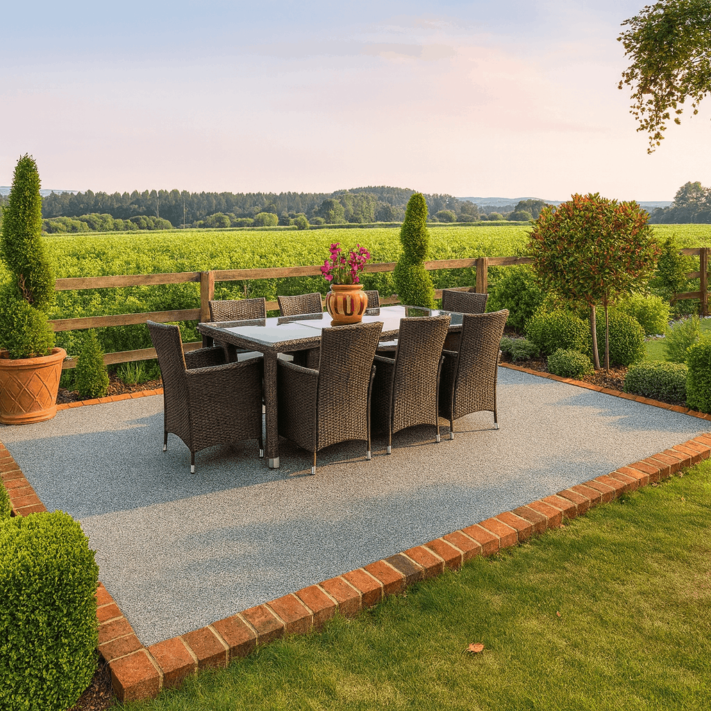 Resin Patio Transformation in Kent by Varney Surfaces Surfacing Company in Ashford